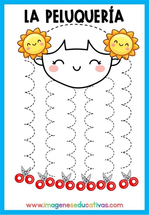 Grafomotricidad y Neuroescritura Fichas La peluqueria (15) - Imagenes ...