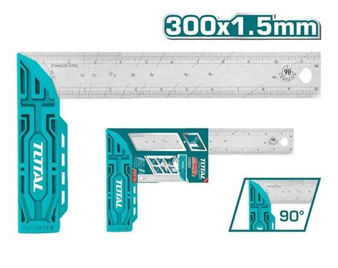 TOTAL ESCUADRA 90° 12'' ACERO TMT61126 – FERRETERIA INSTA-YA PITALITO