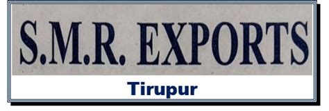 S.M.R. EXPORTS TIRUPUR JOBS WANTED Walk in Interview : 13.03.2026 to 19 ...