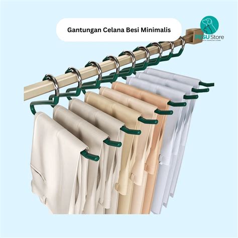 Jual Gantungan Celana Besi Minimalis | Hanger Celana Serbaguna Anti ...