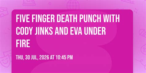 Five Finger Death Punch with Cody Jinks and Eva Under Fire, Xfinity ...