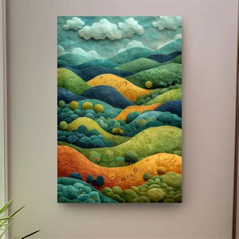 Abstract Surreal Mountain Scene Artwork 3d Layer Effect Gallery