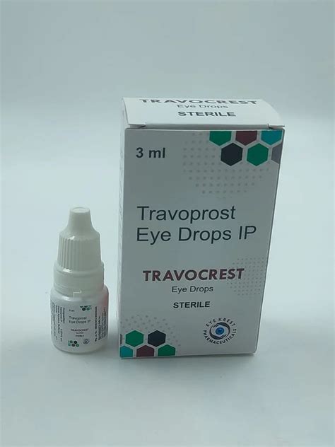 Travoprost Eye Drop 0.004% for Glaucoma/Ocular Hypertension (3ml Bottle ...