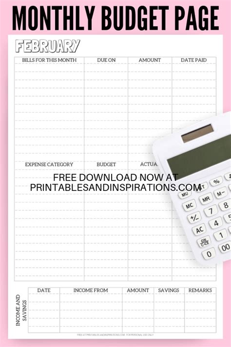 Free 2026 Budget Planner And Worksheets For A Great Year - Printables ...