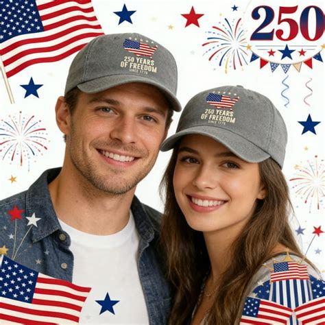 250th Anniversary Patriotic Knit Hat for Men, American Independence Day ...