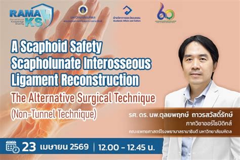 A Scaphoid Safety Scapholunate Interosseous Ligament Reconstruction The ...