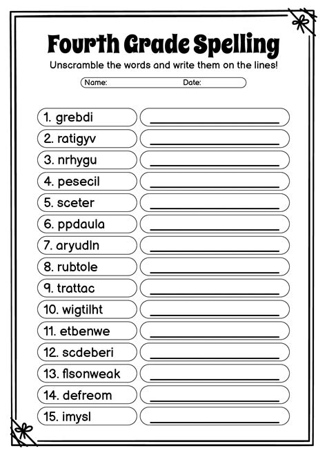 Fourth Grade Vocabulary Words Common Core