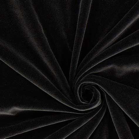 Buy Solid Black Cotton Velvet Fabric – MAF