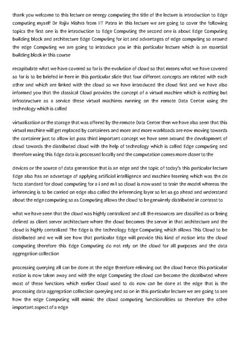 Lecture 01: Introduction to Edge Computing - Dr. Rajiv Mishra, IIT ...