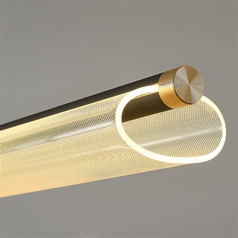 sospensione a led acrilico luce moderna regolazione continua 3 colori ...