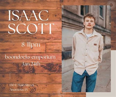 Issac Scott at Boondocks, 130 E Main Street, Anamosa, IA, 24 January ...