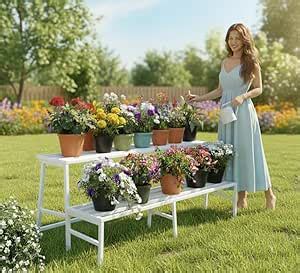 IRON LANDS OAK 2 Step 37 Spectacular 3 Feet Heavy Duty Rectangle Plant ...