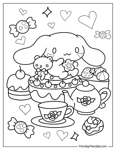 Kawaii Cinnamoroll Coloring Pages Free Printable Pdfs Hello