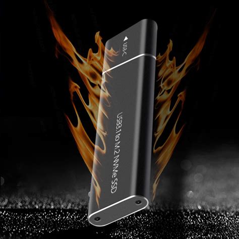 M2 SSD Enclosure NVMe USB3.1 External Storage HDD Case 10Gbps PCIe SSD ...