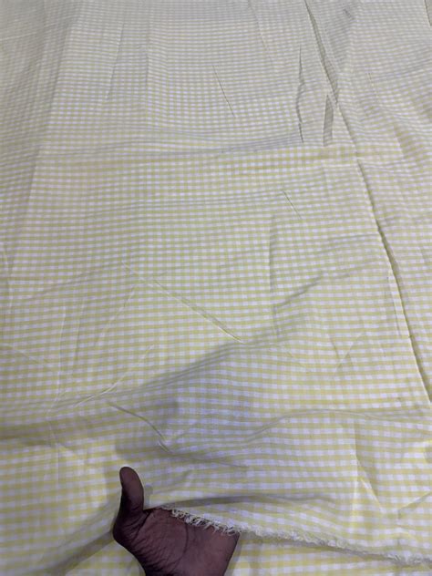 Buy Premium Seersucker Yellow Checks Fabric – SURPLUS FABRICS