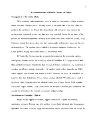 KFC Operation Management Issues.docx