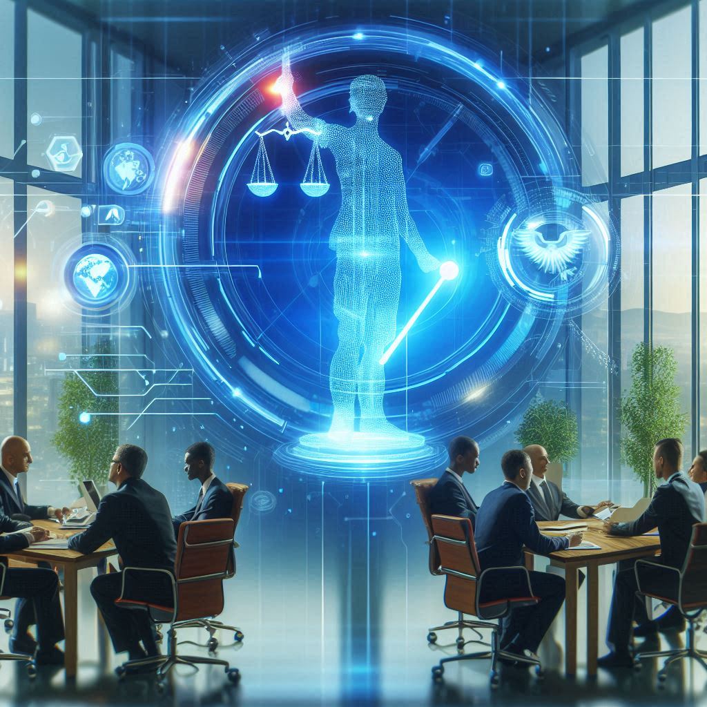 Engage Legal Experts, futuristic and professional theme