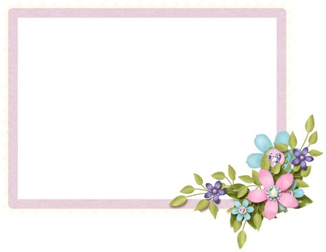 With Real Flowers Free Printable Frames Borders And Labels Oh My