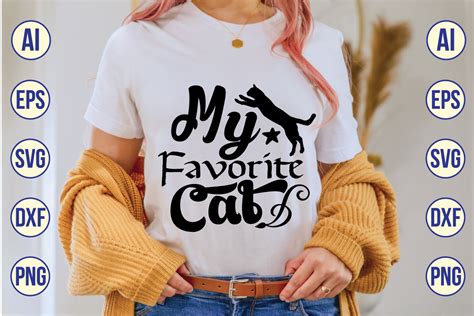 My Favorite Cat Svg Design Graphic By Mdaminul17476 · Creative Fabrica