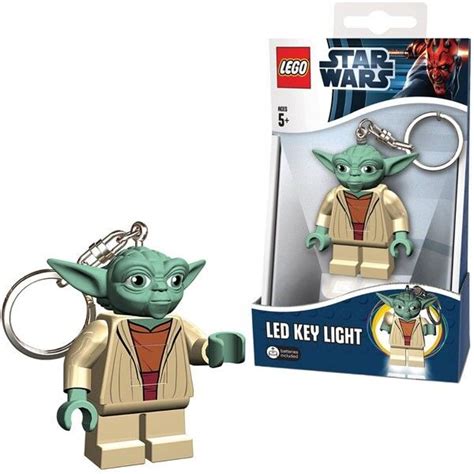 Star Wars Lego Master Yoda Figure Key Light Led Lite Torch Toy Keychain
