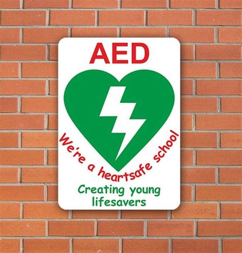 Aed Heartsafe School Sign Signs2schools