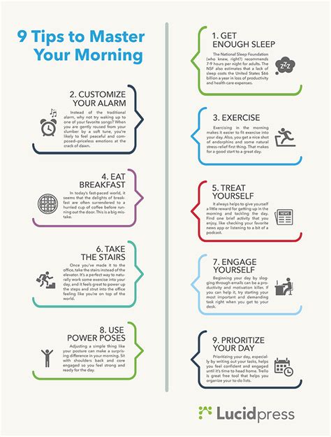 9 Tips To Master Your Morning Routine Lucidpress