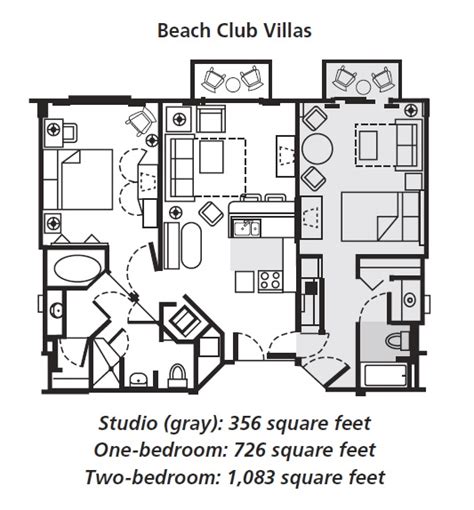 Disney Beach Club 2 Bedroom Villa Floor Plan Bedroom Poster