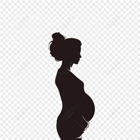 Dibujado A Mano Elementos De Silueta De Mujer Embarazada Png Im Genes