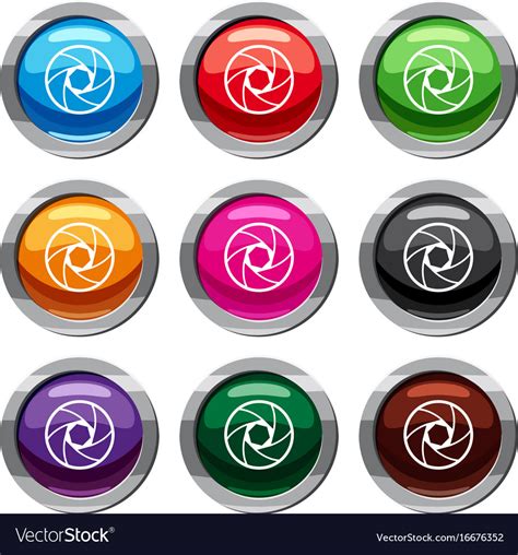 professional objective set 9 collection royalty free vector