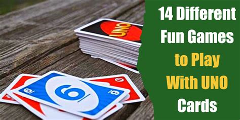 14 Different Fun Games To Play With Uno Cards