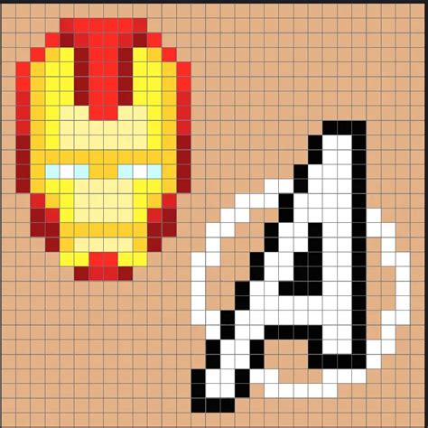 Pixel Art Facile Marvel