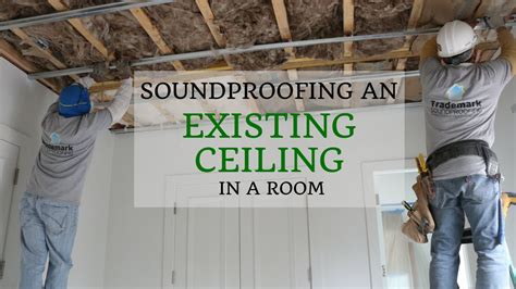 Sound can be airborne or impact noise. Soundproofing an Existing Ceiling in a Room - YouTube