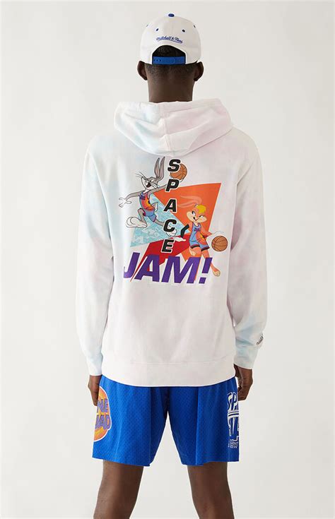 Mitchell And Ness Space Jam Tune Squad Tie Dyed Hoodie Pacsun