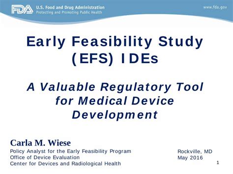 Pdf Early Feasibility Study Efs Ides · Early Feasibility Study Efs