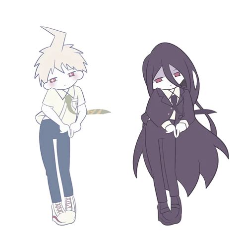 hinata hajime kamukura izuru and hinata hajime danganronpa and 3 more drawn by bini