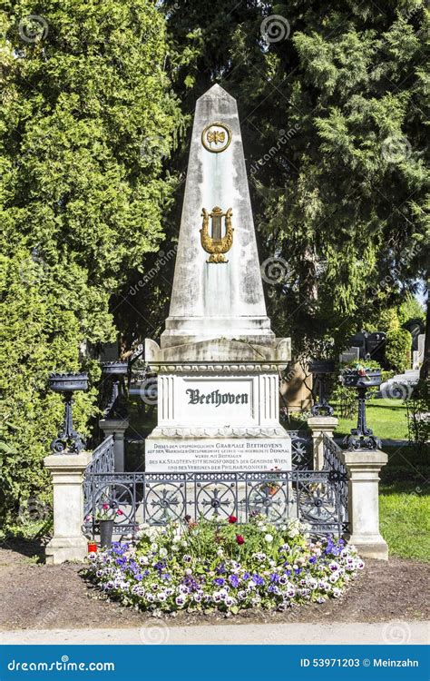 Last Resting Place Of Composer Ludwig Van Beethoven At The Vienna