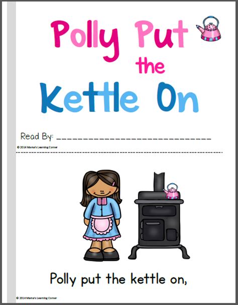 Polly Put The Kettle On Nursery Rhyme Packet Mamas Learning Corner