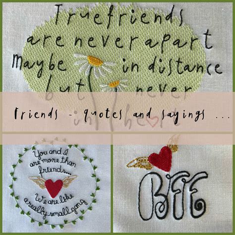 Friends 3 Cute And Versatile Machine Embroidery Designs Etsy