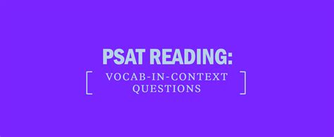 Psat Reading Vocab In Context Questions Kaplan Test Prep