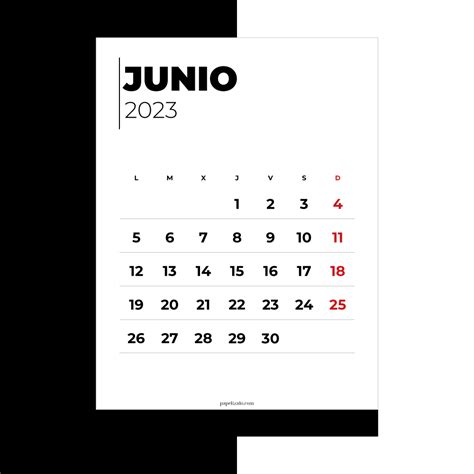 📆 Calendario Junio 2023 Pdf Gratis Para Imprimir