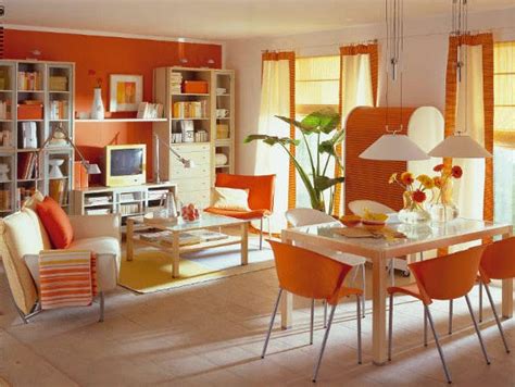 Decoración De Salas En Color Naranja Ideas Para Decorar