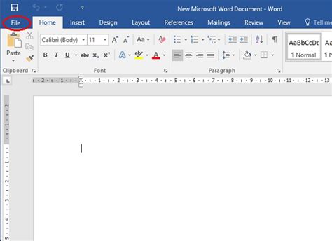 Ms Word Tutorial Opening A New Blank Document