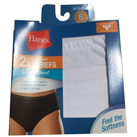 hanes coomfortbland hanes women s comfortsoft low rise briefs 2 pack tagless and feel the softness