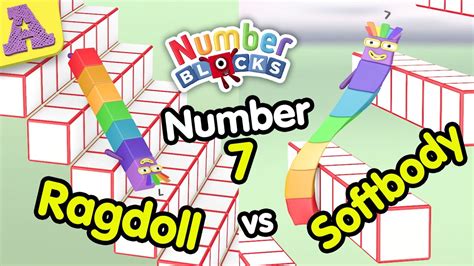 Softbody Numberblock 7 Vs Ragdoll Number Seven Thats Lucky Youtube