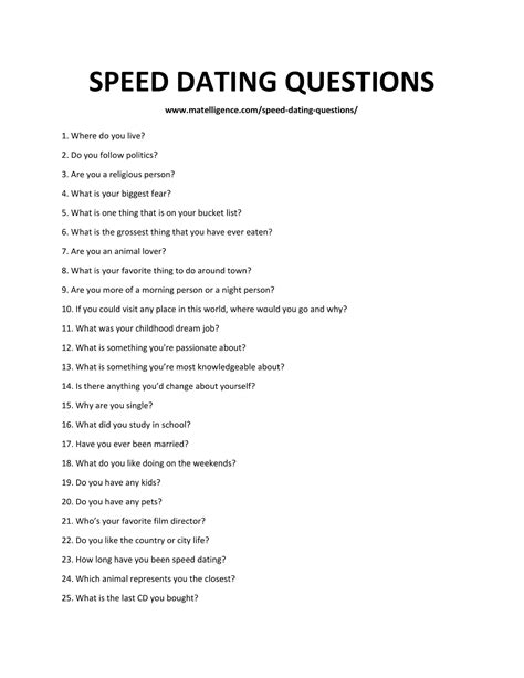 speed dating questions 1[1] romantic questions flirty questions fun questions to ask funny