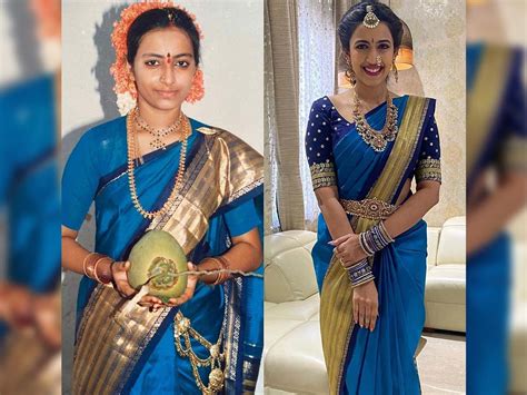 Niharika Wears 32 Years Old Her Mother Padmaja Saree For Pre Wedding Event