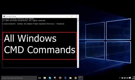 A Z Windows Cmd Commands List 2018