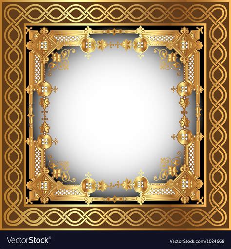 Vintage Golden Frame Royalty Free Vector Image
