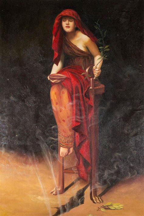 Priestess Of Delphi John Maler Collier Reproduction