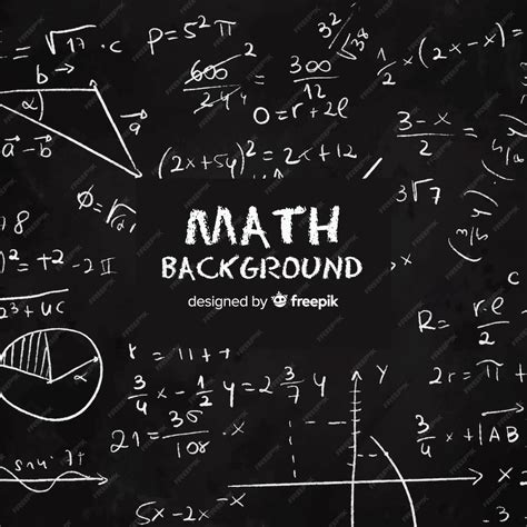 Free Vector Maths Realistic Chalkboard Background